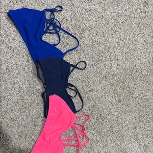 Jolyn Women's Swim Bikinis - Blue, Navy, and Pink